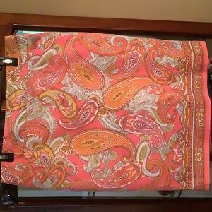 NWT beautiful paisley charter club skirt
